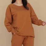 بلوز دورس 2نخ آجری