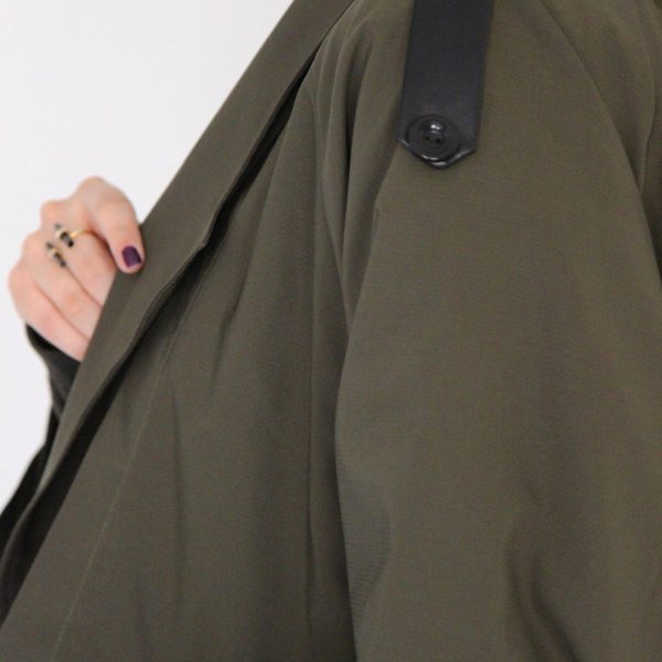 بارونی یشمی کوتاه گاباردین