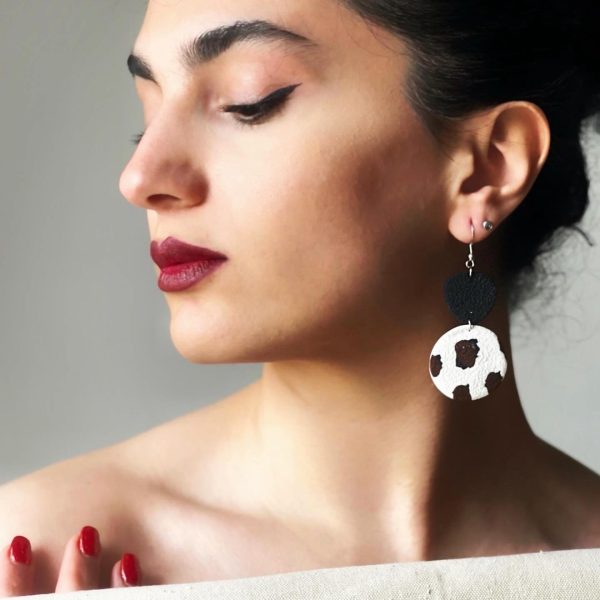 گوشواره لئوپارد قهوه‌ایی - Image 1